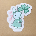 Pink Miffy Shamrock Sticker