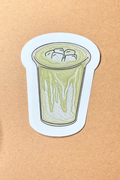 Iced Matcha Watercolor Sticker