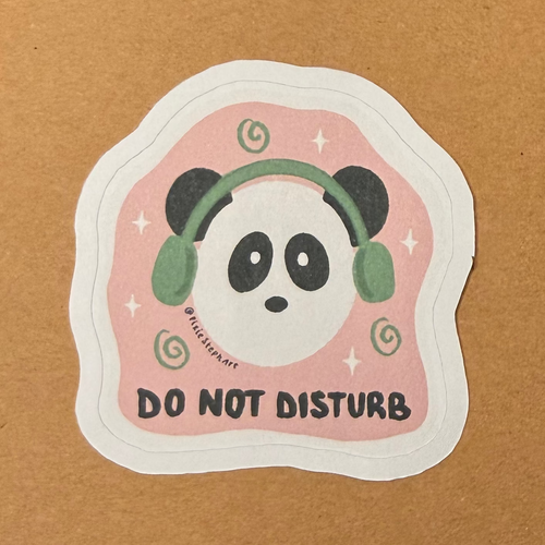 Do Not Disturb Matte Sticker