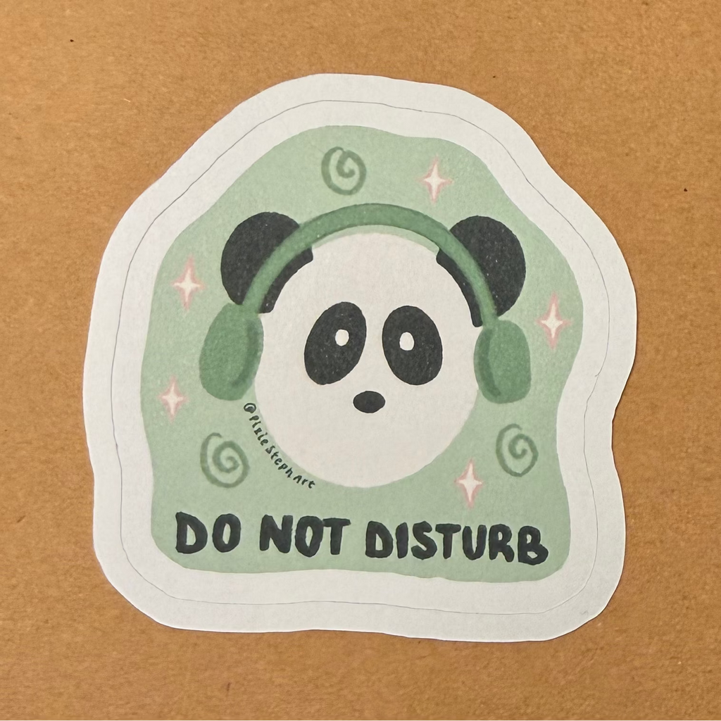 Do Not Disturb Matte Sticker
